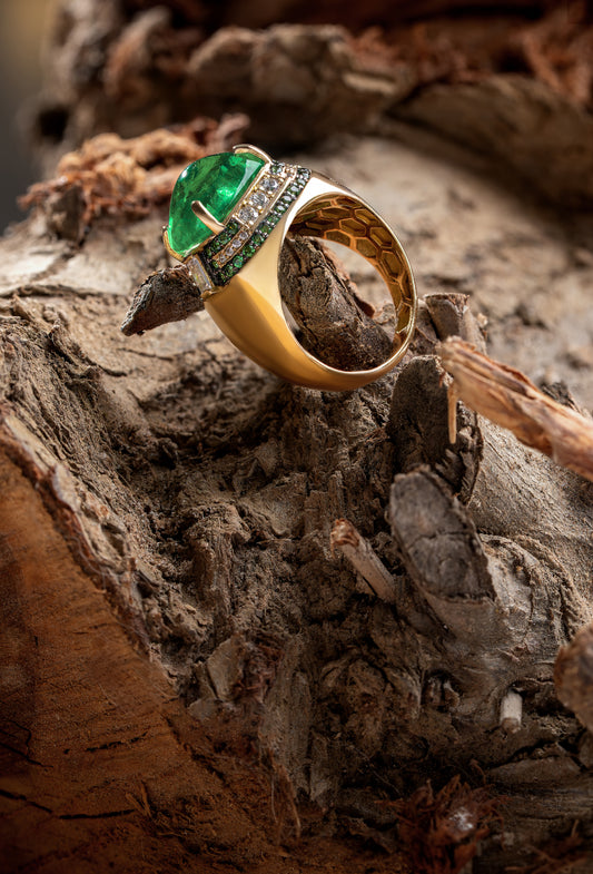 A piece that blends natures’s beauty with refined craftsmanship-perfect .