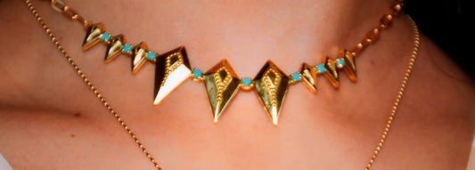 The Unbreakable Woman Set - 18K Gold & Turquoise | "I Am Arab" Collection